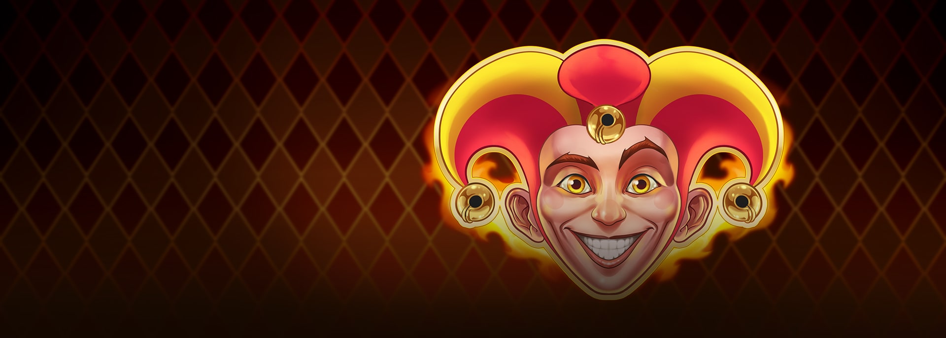 Original Fire Joker artwork showing the fiery Joker and game logo